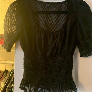 Black on or off the shoulder shirt